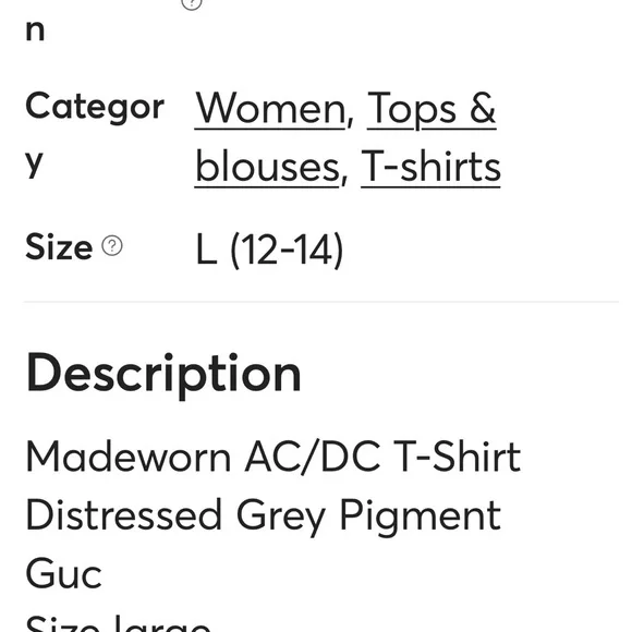 MADEWORN AC/DC Graphic T-Shirt - Picture 6 of 6